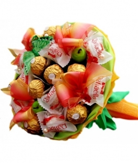 Букет из конфет Рафаэлло и  Ферреро Рошер 4 фото 1010